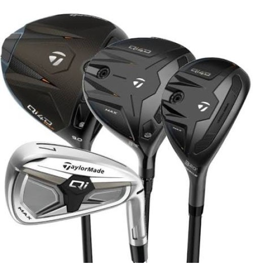 TaylorMade Qi4D Max Graphite Golf Set 11 Clubs & Bag 